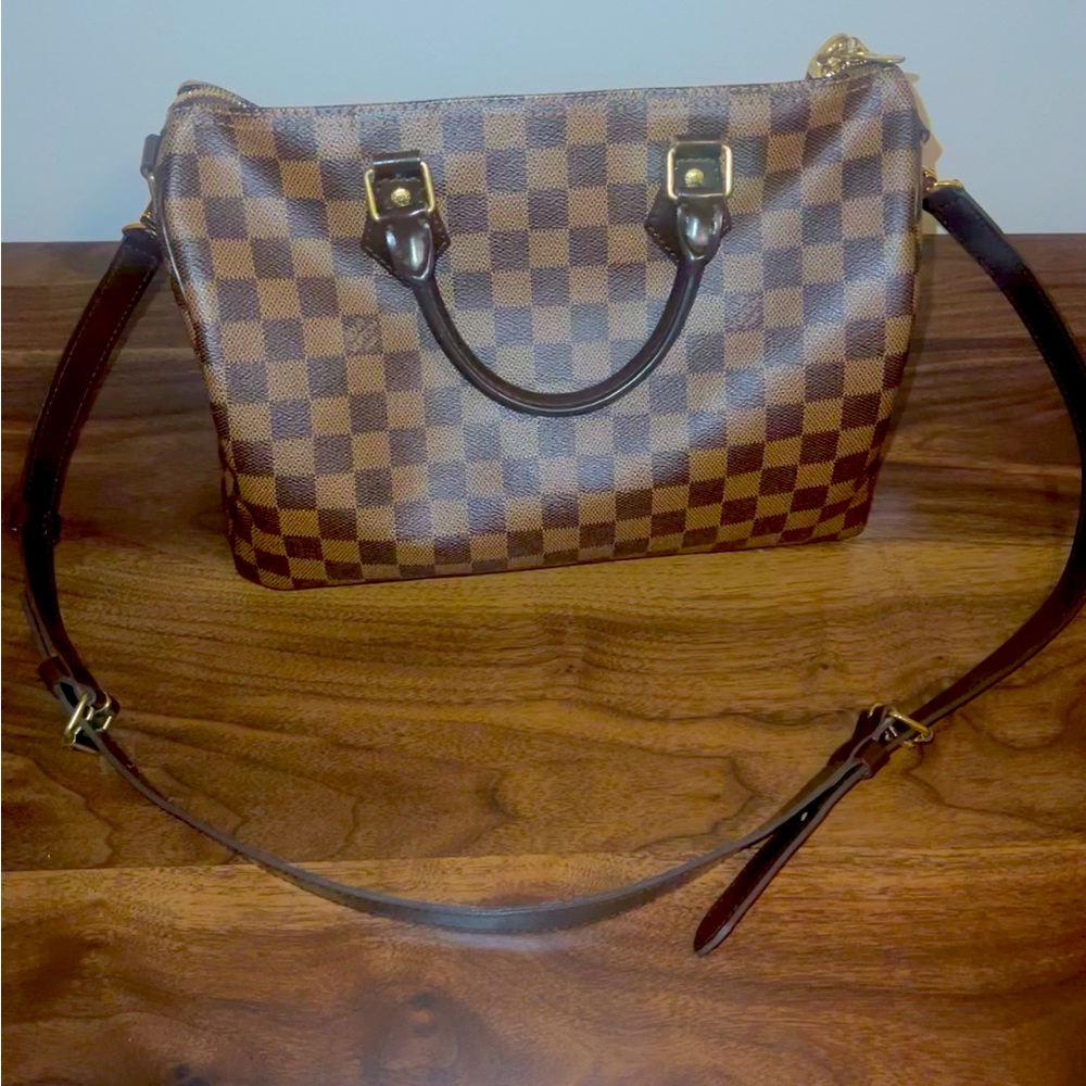 Louis Vuitton Speedy Bandouliere with strap Damier 30